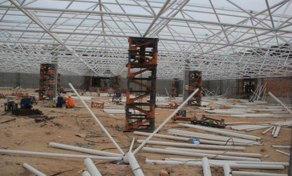 榆树盘点钢结构网架装配的步履和相关关注变乱